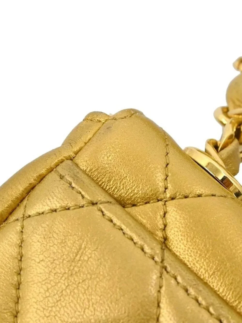 Chanel Gold Lambskin Waist Bum Bag #80/32 RQ04193
